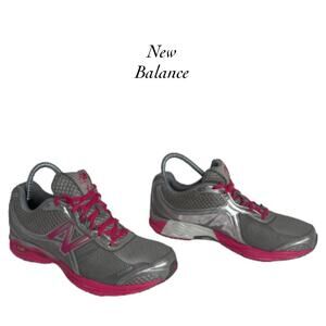 New Balance Fantom Fit N2 RevLite Gray Hot Pink Running Shoes Sneakers Size 10